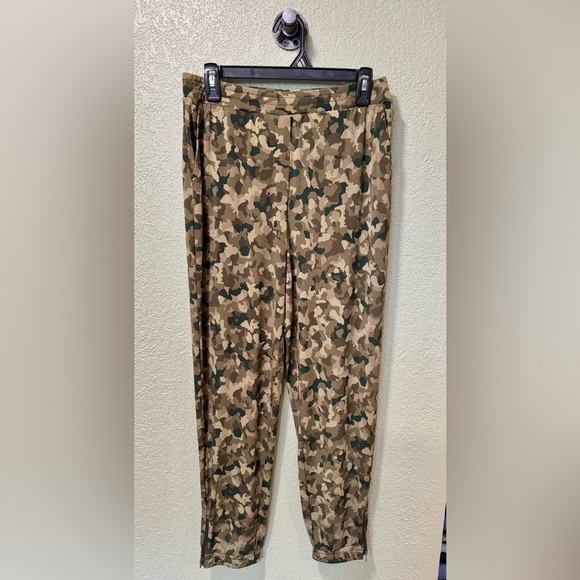 Susan Graver Pants - Susan Graver Camouflage Track Pants